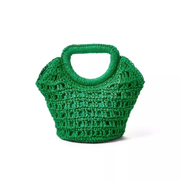 Target Handbags - Women’s Fe Noel Small Crochet Tote Bag, Green – NEW with Tags